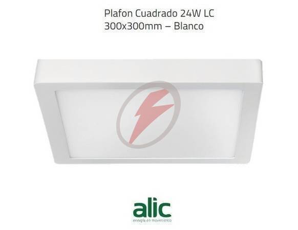 Plafon Cuadrado Sobreponer 24w Lc 300x300mm Blanco - Materiales, Eléctricos, Electricidad, Tableros, Rosario